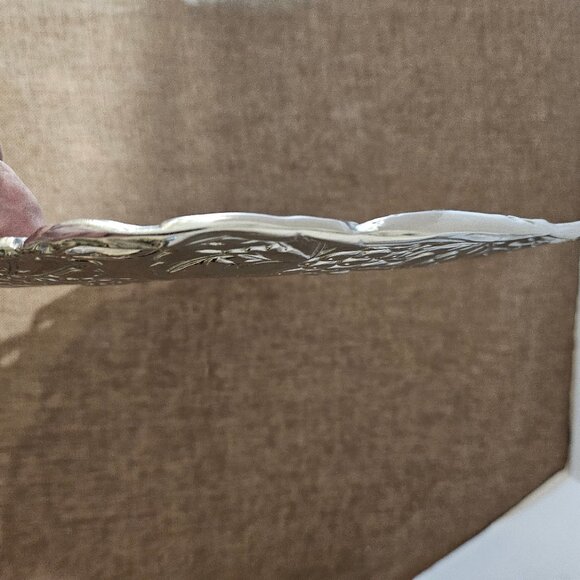 Gorgeous 1995 Aluminum Grape Design Arthur Court Round Serveware Platter 12" - Picture 7 of 12